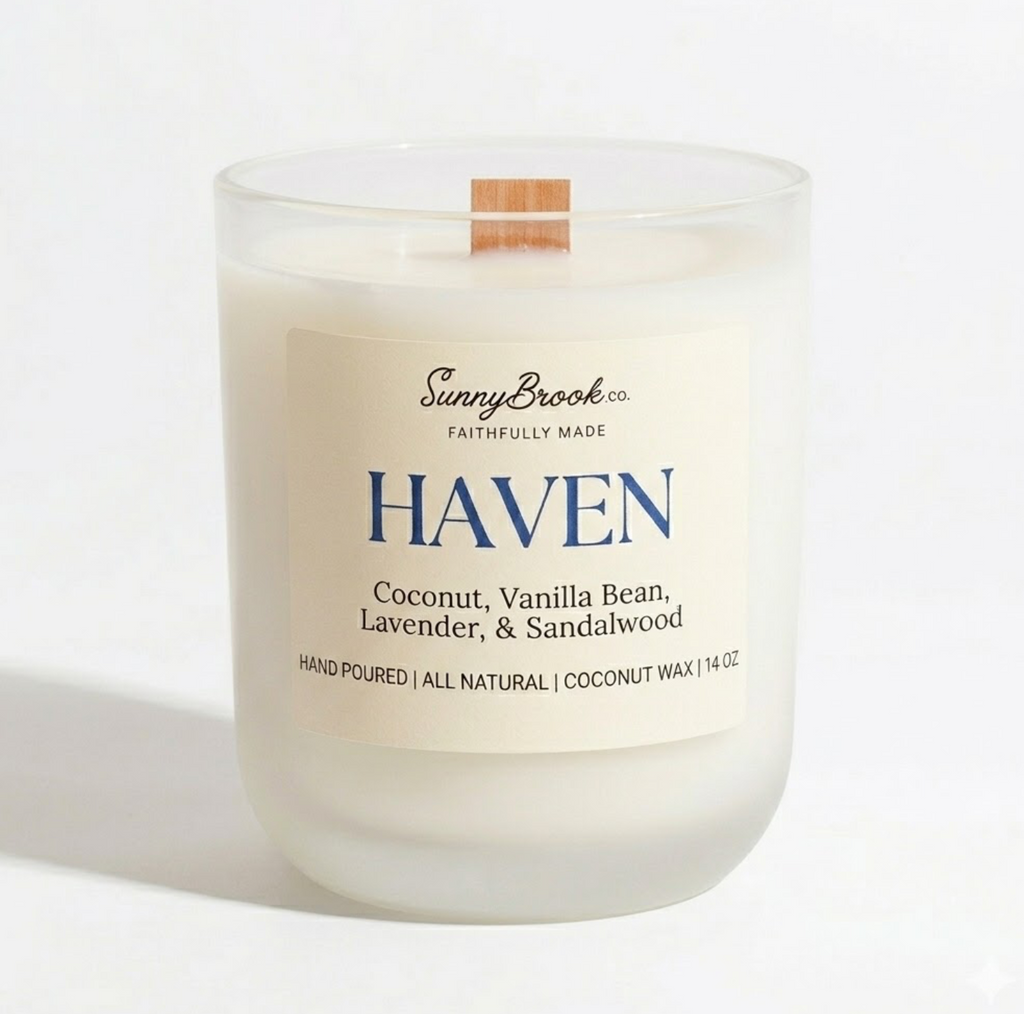 Haven Wood Wick Candle: