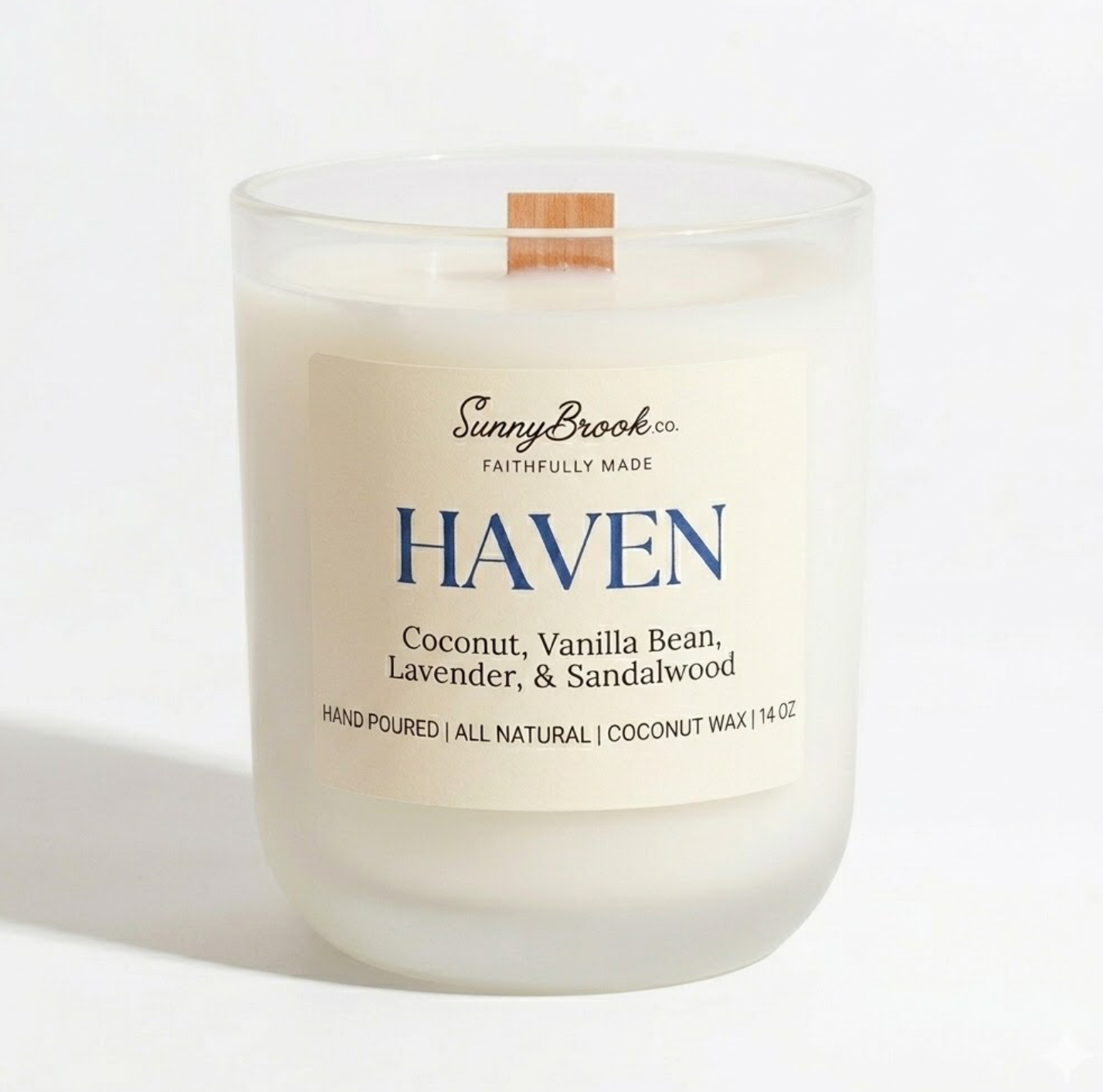 Haven Wood Wick Candle: