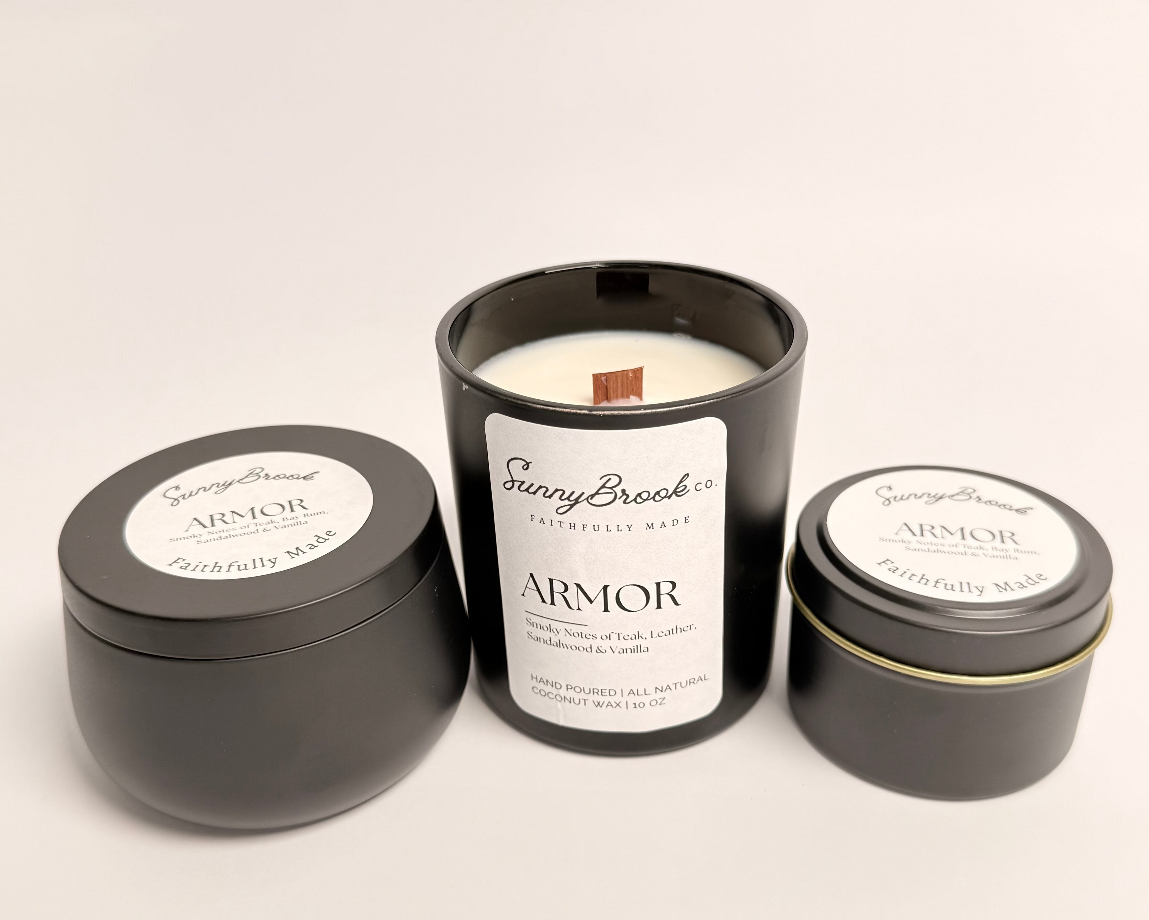 SunnyBrook Armor Candle Collection 