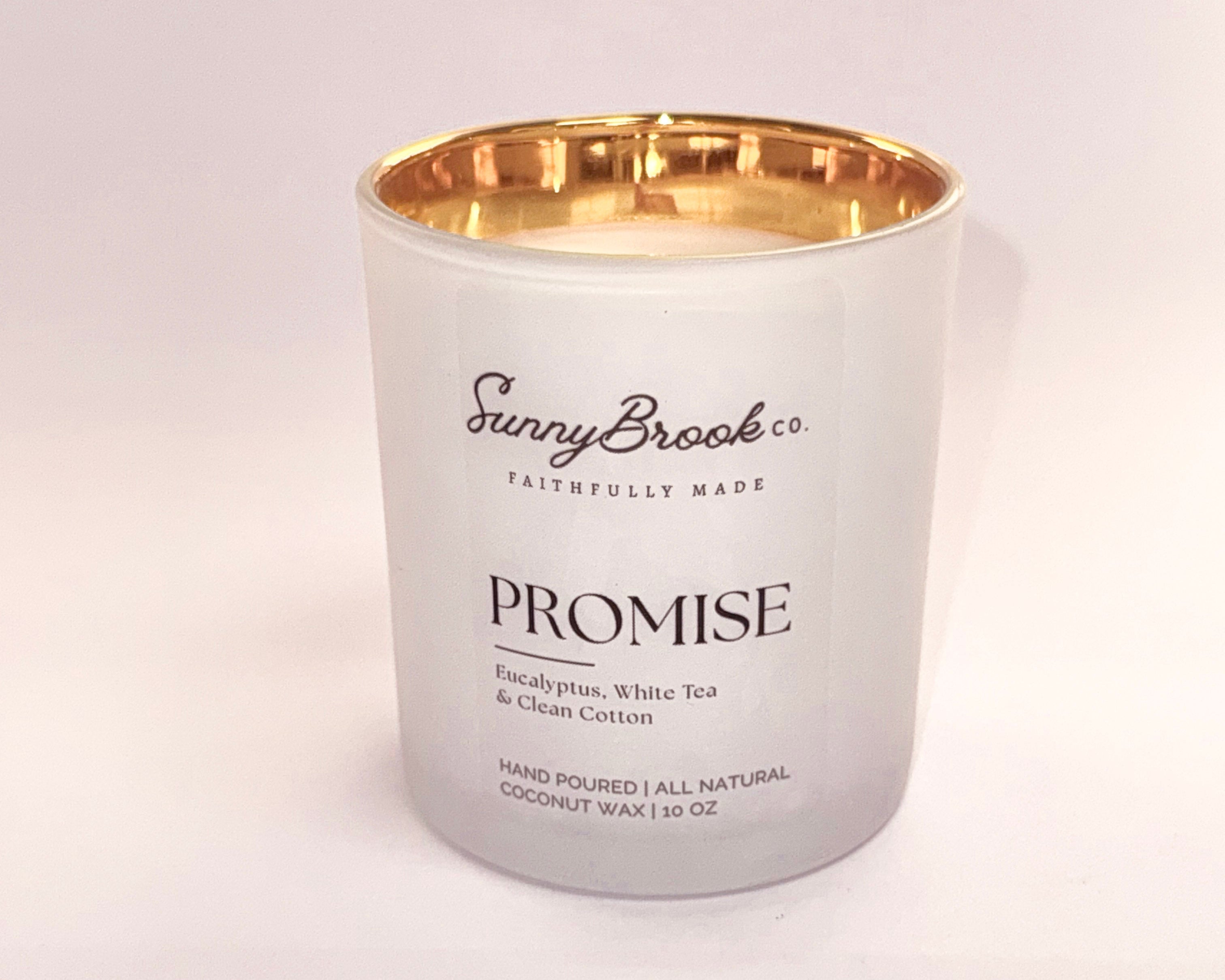 SunnyBrook Promise Wood Wick Candle 10 oz